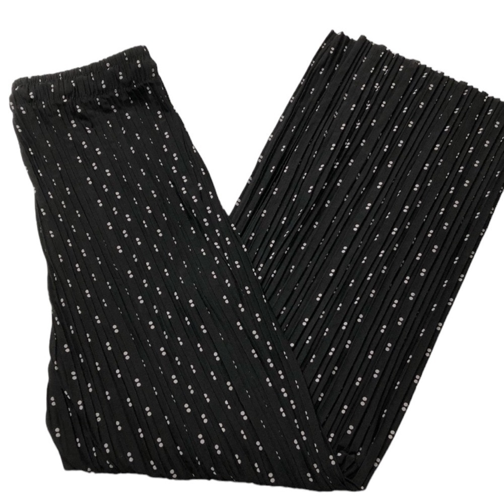 Polka dot pleated pajama pant, size 2